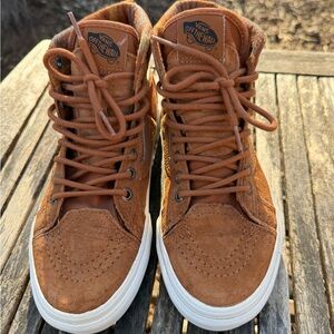 Vans womens Tan High-Top Sneakers size 7